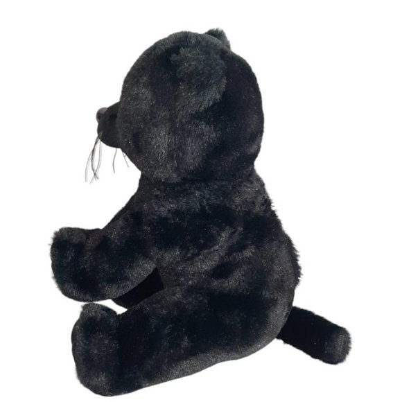 The Bear Factory Onyx The Black Panther Cat Sparkle Eyes Plush Stuffed Toy 12" - Picture 5 of 8